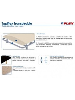 Base Tapizada ⋆ Tapiflex Transpirable ⋆ Flex Shopping Center